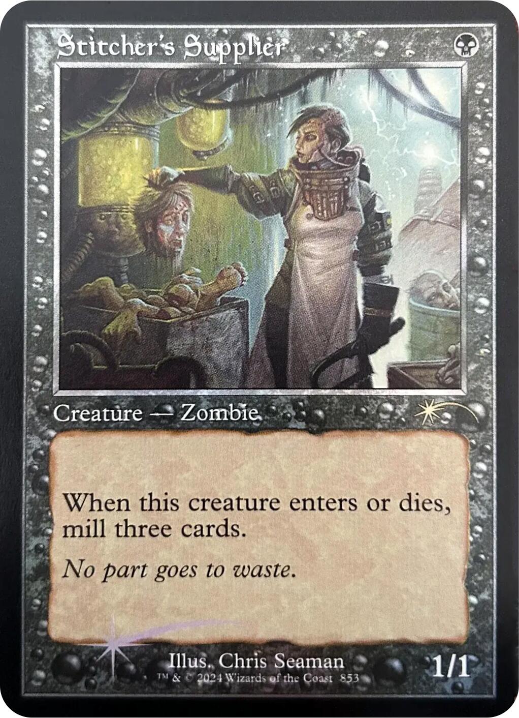 Stitcher's Supplier (Retro Frame) [Secret Lair Drop Series] | Jack's On Queen