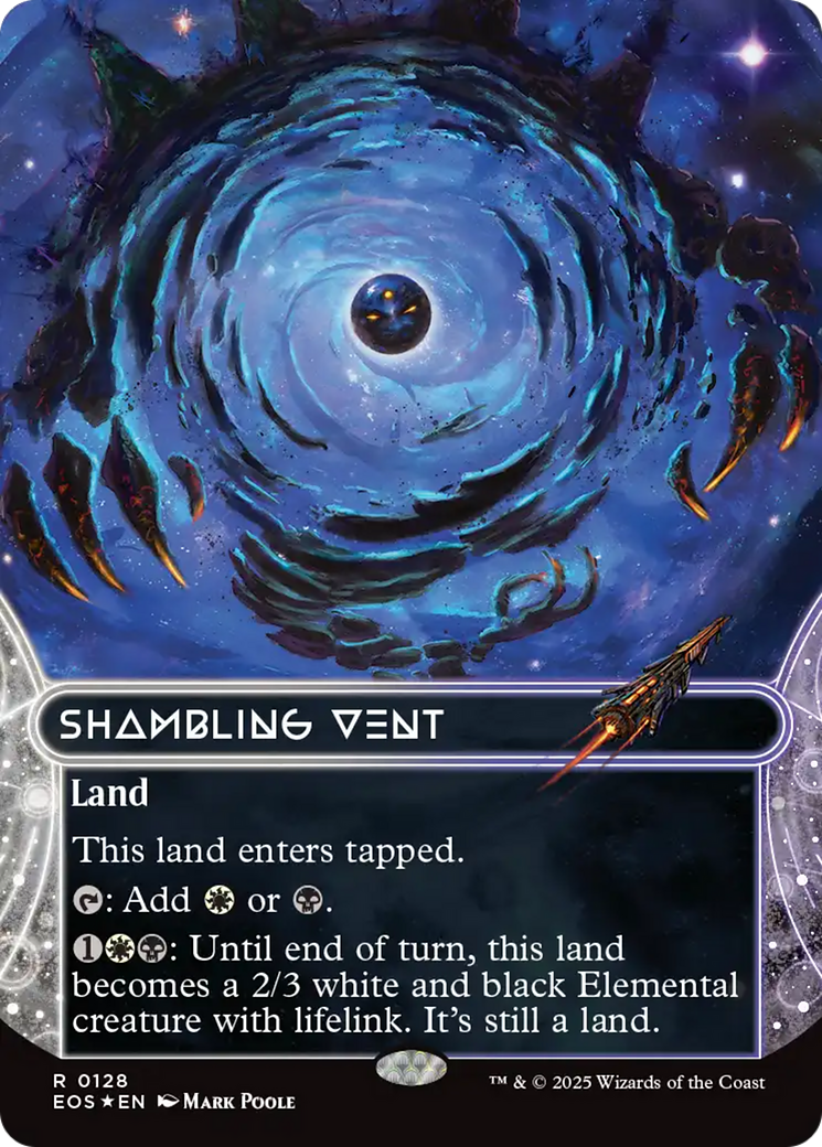 Shambling Vent (0128) (Borderless) (Galaxy Foil) [Edge of Eternities: Stellar Sights] | Jack's On Queen