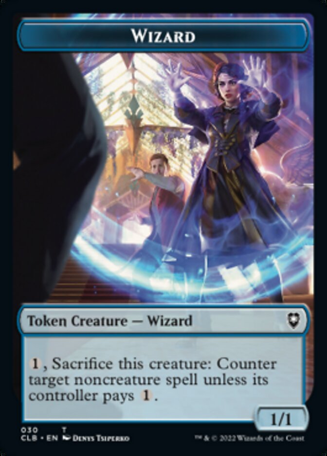 Kor Warrior // Wizard Double-Sided Token [Commander Legends: Battle for Baldur's Gate Tokens] | Jack's On Queen