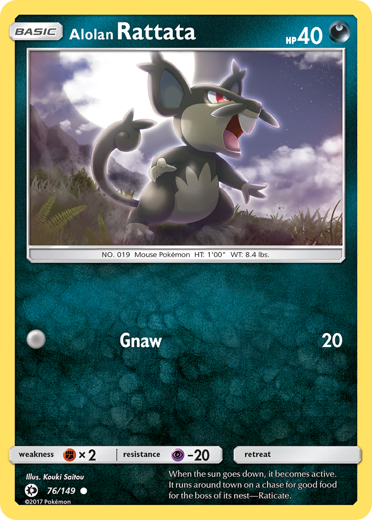 Alolan Rattata (76/149) [Sun & Moon: Base Set] | Jack's On Queen