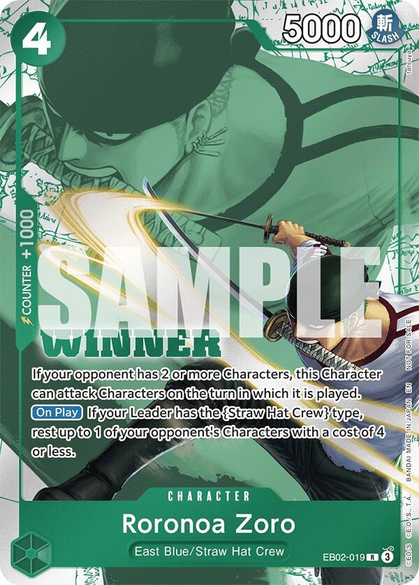 Roronoa Zoro (Winner Pack 2025 Vol. 3) (EB02-019) [One Piece Promotion Cards] | Jack's On Queen