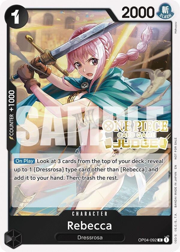 Rebecca (Judge Pack Vol. 6) (OP04-092) [One Piece Promotion Cards] | Jack's On Queen