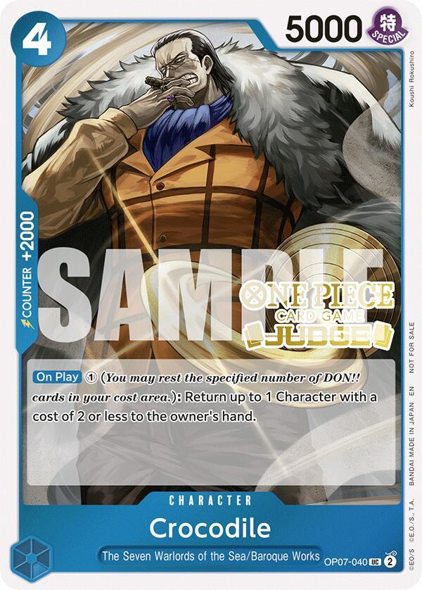 Crocodile (Judge Pack Vol. 6) (OP07-040) [One Piece Promotion Cards] | Jack's On Queen