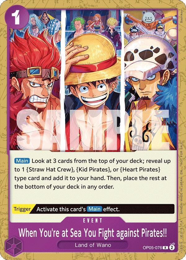 When You're at Sea You Fight against Pirates!! (2025 Pirates League Store Qualifier) (OP05-076) [One Piece Promotion Cards] | Jack's On Queen