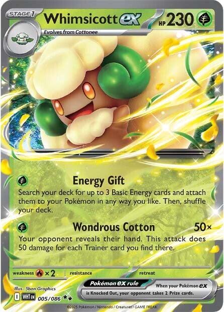 Whimsicott ex (005/086) [Scarlet & Violet: White Flare] | Jack's On Queen