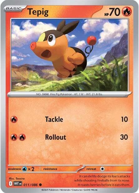 Tepig (011/086) [Scarlet & Violet: White Flare] | Jack's On Queen