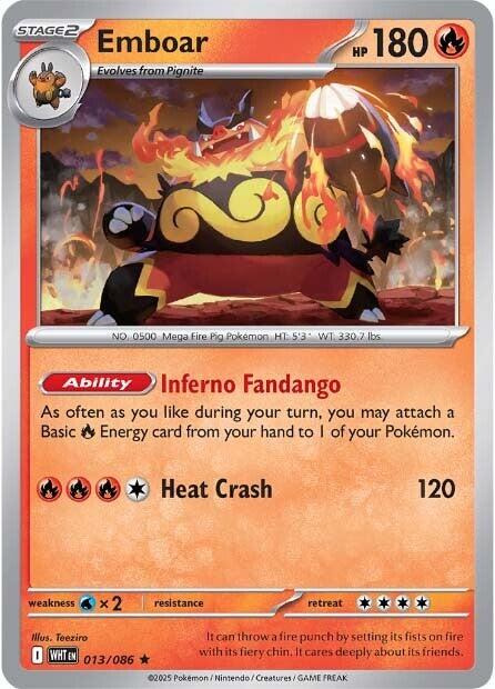 Emboar (013/086) [Scarlet & Violet: White Flare] | Jack's On Queen