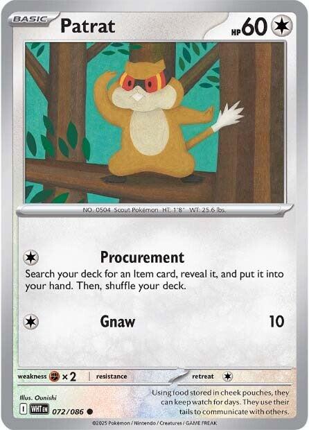 Patrat (072/086) [Scarlet & Violet: White Flare] | Jack's On Queen