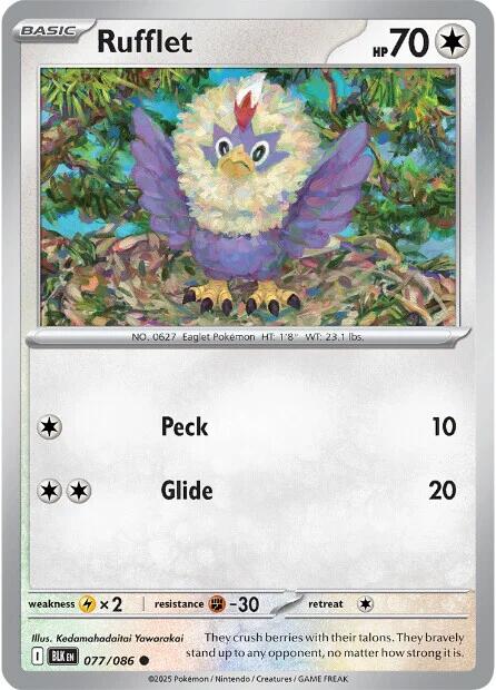 Rufflet (077/086) [Scarlet & Violet: Black Bolt] | Jack's On Queen