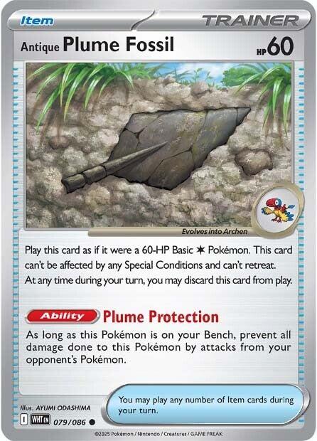 Antique Plume Fossil (079/086) [Scarlet & Violet: White Flare] | Jack's On Queen