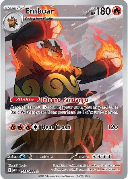 Emboar (098/086) [Scarlet & Violet: White Flare] | Jack's On Queen