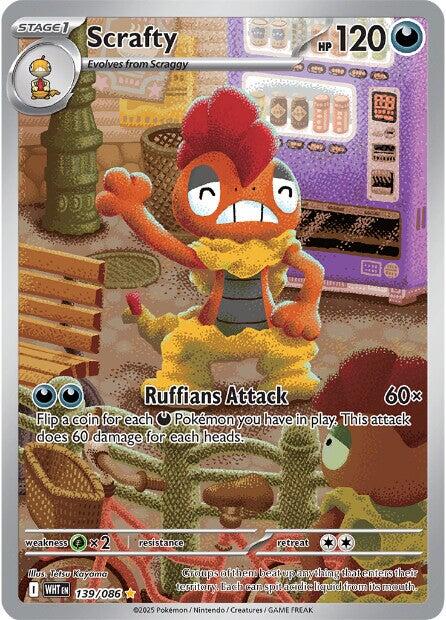 Scrafty (139/086) [Scarlet & Violet: White Flare] | Jack's On Queen