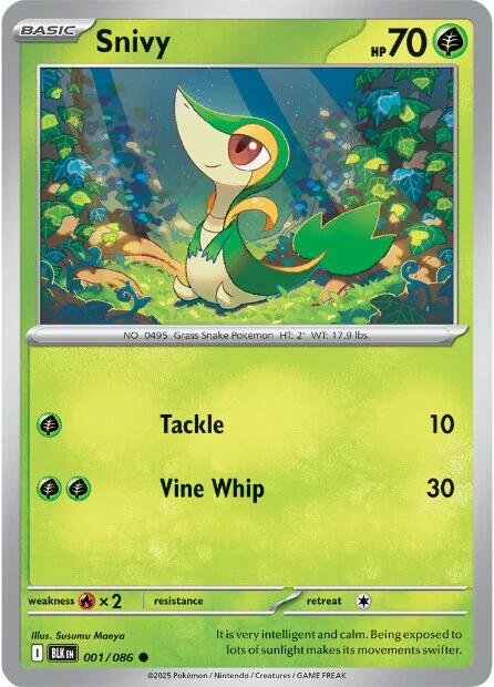Snivy (001/086) [Scarlet & Violet: Black Bolt] | Jack's On Queen