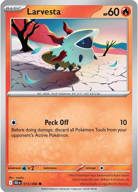 Larvesta (015/086) [Scarlet & Violet: Black Bolt] | Jack's On Queen