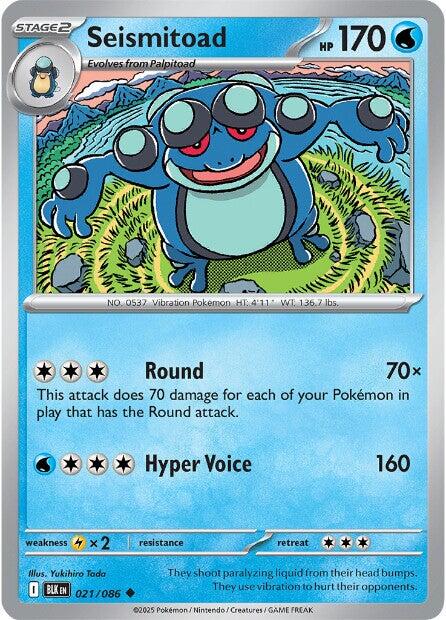 Seismitoad (021/086) [Scarlet & Violet: Black Bolt] | Jack's On Queen