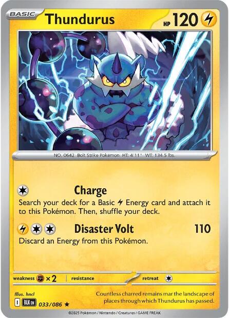 Thundurus (033/086) [Scarlet & Violet: Black Bolt] | Jack's On Queen