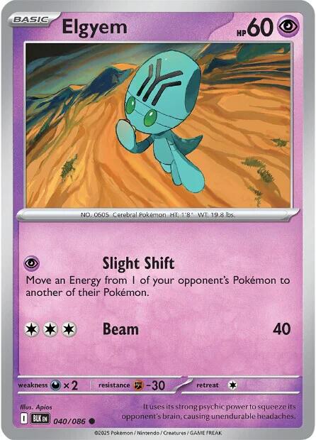 Elgyem (040/086) [Scarlet & Violet: Black Bolt] | Jack's On Queen