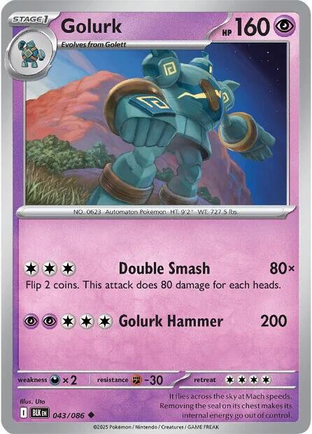 Golurk (043/086) [Scarlet & Violet: Black Bolt] | Jack's On Queen