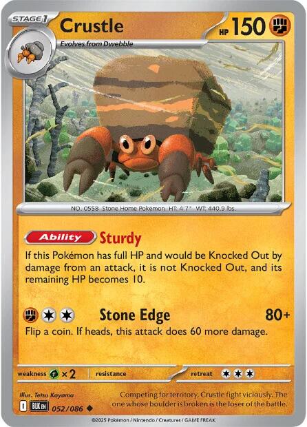 Crustle (052/086) [Scarlet & Violet: Black Bolt] | Jack's On Queen