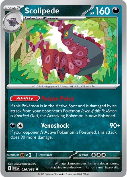 Scolipede (056/086) [Scarlet & Violet: Black Bolt] | Jack's On Queen