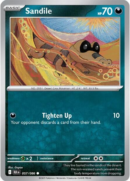 Sandile (057/086) [Scarlet & Violet: Black Bolt] | Jack's On Queen