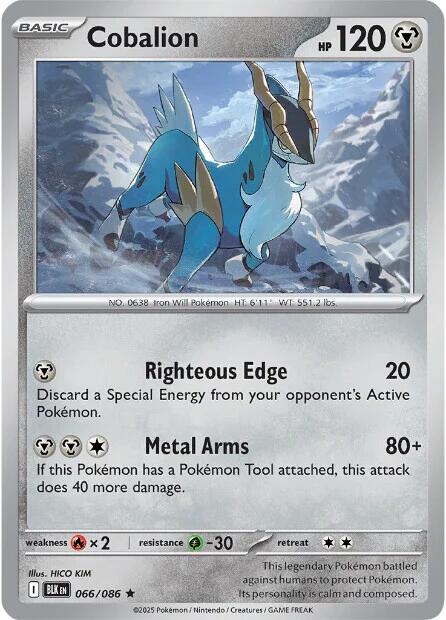 Cobalion (066/086) [Scarlet & Violet: Black Bolt] | Jack's On Queen