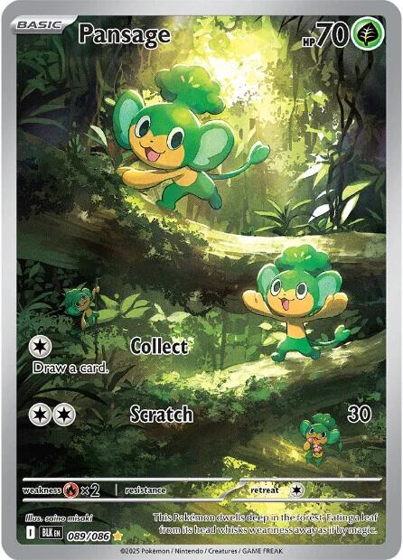 Pansage (089/086) [Scarlet & Violet: Black Bolt] | Jack's On Queen