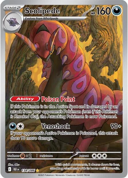 Scolipede (134/086) [Scarlet & Violet: Black Bolt] | Jack's On Queen