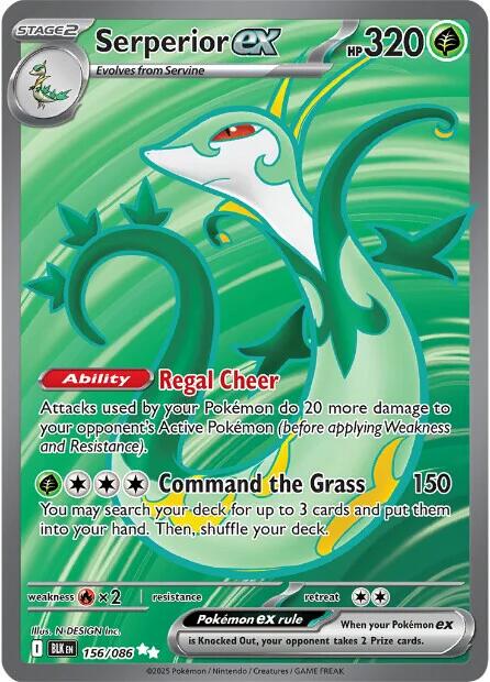 Serperior ex (156/086) [Scarlet & Violet: Black Bolt] | Jack's On Queen