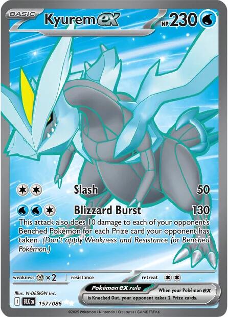 Kyurem ex (157/086) [Scarlet & Violet: Black Bolt] | Jack's On Queen