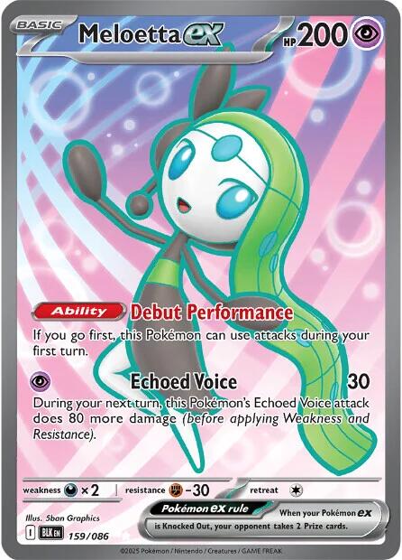 Meloetta ex (159/086) [Scarlet & Violet: Black Bolt] | Jack's On Queen