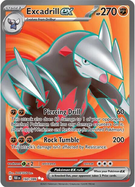 Excadrill ex (160/086) [Scarlet & Violet: Black Bolt] | Jack's On Queen