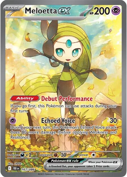 Meloetta ex (167/086) [Scarlet & Violet: Black Bolt] | Jack's On Queen