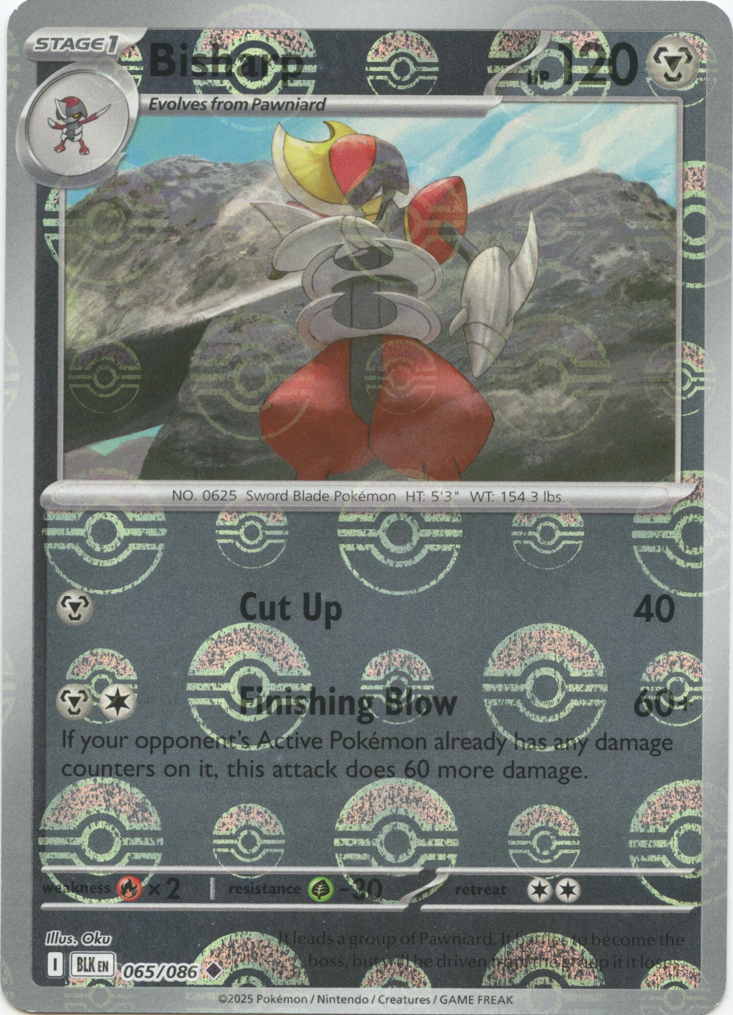 Bisharp (065/086) (Poke Ball Pattern) [Scarlet & Violet: Black Bolt] | Jack's On Queen