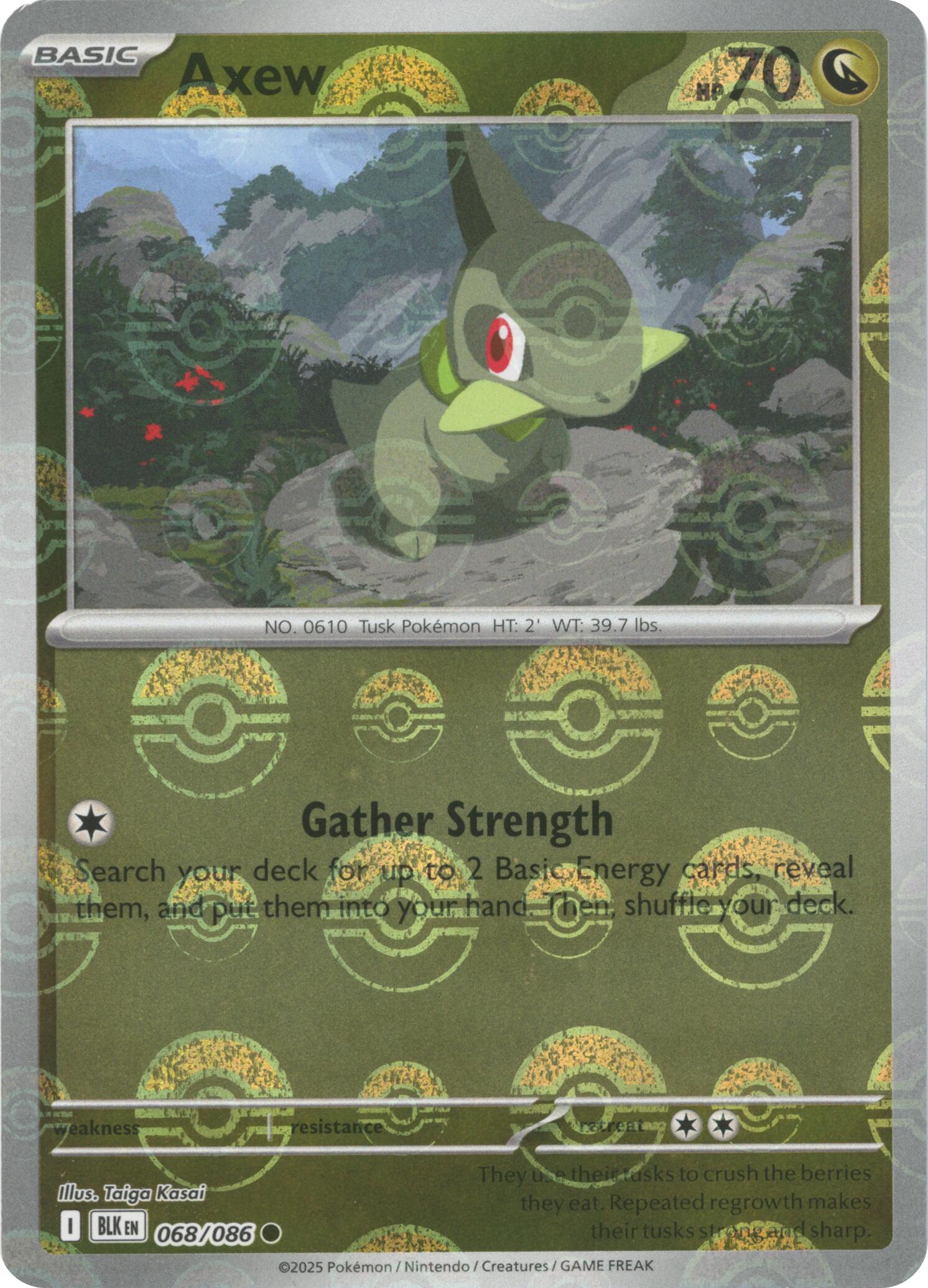 Axew (068/086) (Poke Ball Pattern) [Scarlet & Violet: Black Bolt] | Jack's On Queen