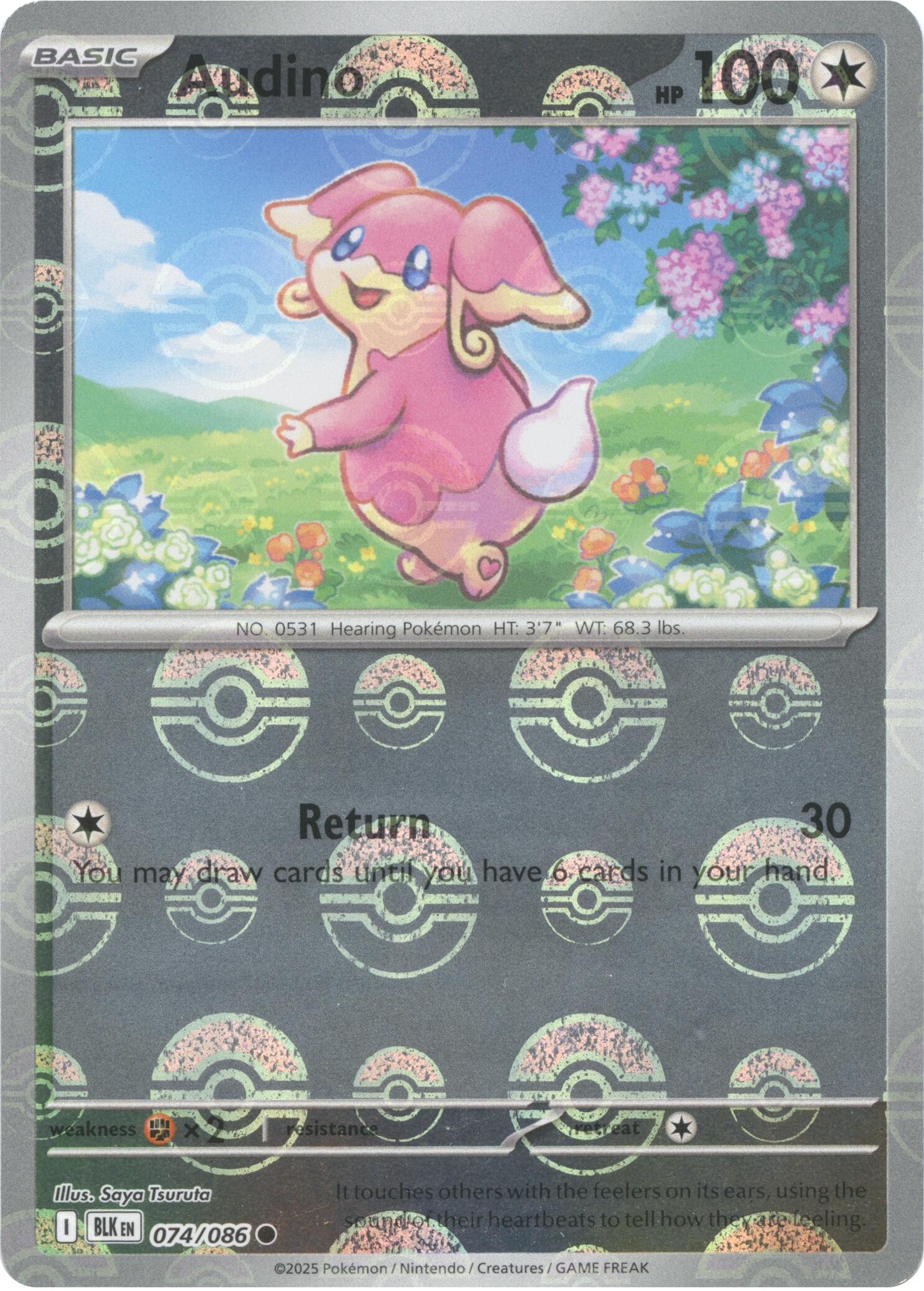 Audino (074/086) (Poke Ball Pattern) [Scarlet & Violet: Black Bolt] | Jack's On Queen