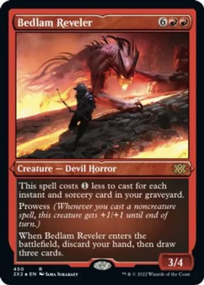 Bedlam Reveler (Foil Etched) [Double Masters 2022] | Jack's On Queen