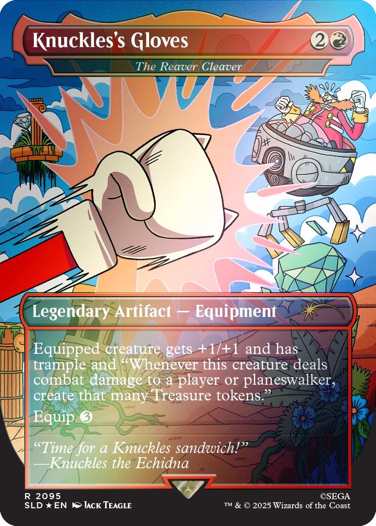 Knuckles's Gloves - The Reaver Cleaver (Rainbow Foil) [Secret Lair Drop Series] | Jack's On Queen