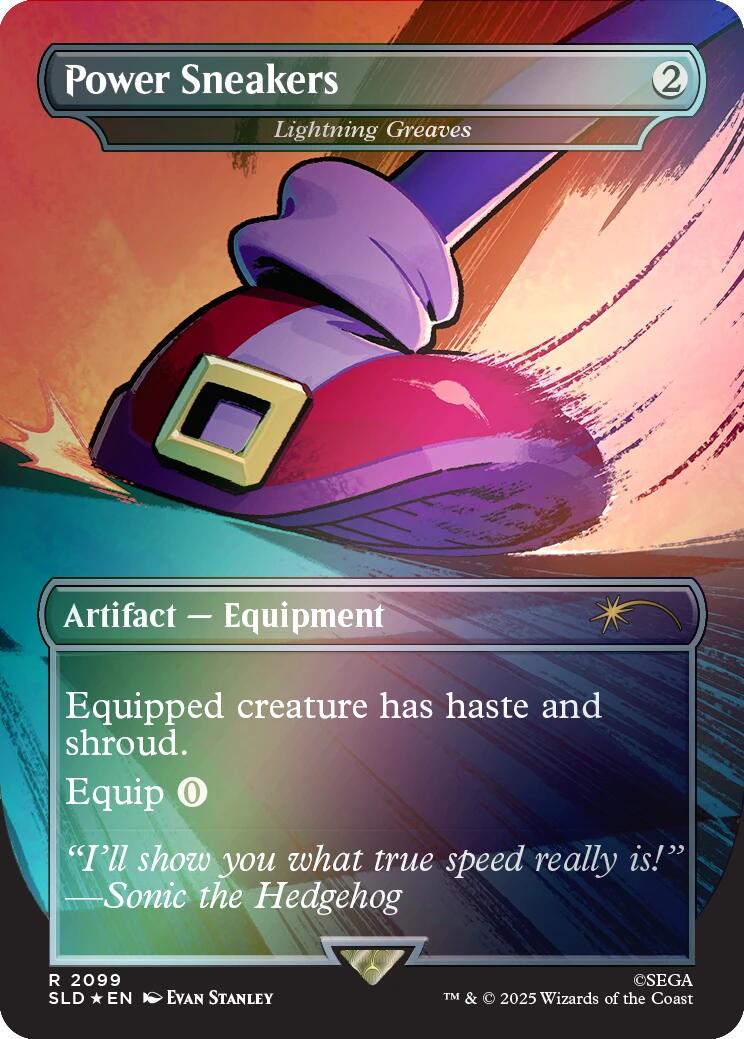 Power Sneakers - Lightning Greaves (Rainbow Foil) [Secret Lair Drop Series] | Jack's On Queen