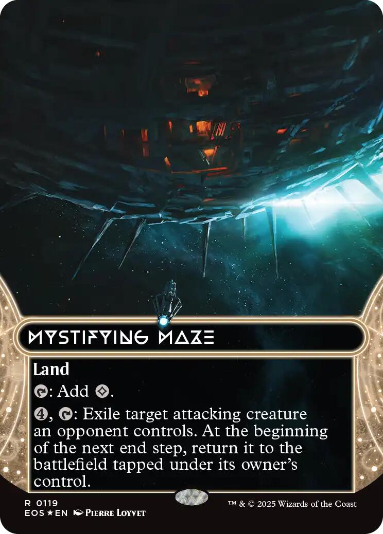 Mystifying Maze (0119) (Borderless) (Galaxy Foil) [Edge of Eternities: Stellar Sights] | Jack's On Queen
