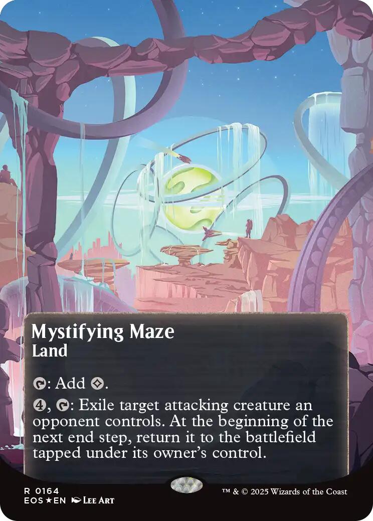 Mystifying Maze (0164) (Borderless) (Galaxy Foil) [Edge of Eternities: Stellar Sights] | Jack's On Queen