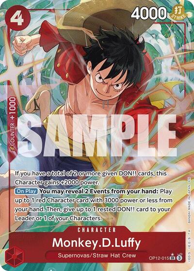 Monkey.D.Luffy (Alternate Art) (OP12-015) [Legacy of the Master] | Jack's On Queen
