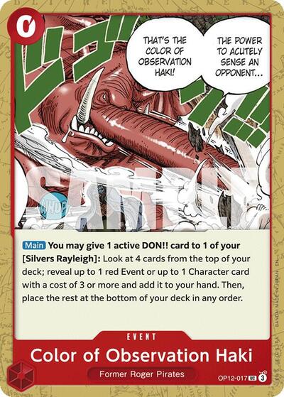 Color of Observation Haki (OP12-017) [Legacy of the Master] | Jack's On Queen