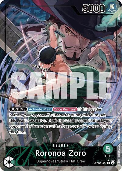 Roronoa Zoro (020) (Alternate Art) (OP12-020) [Legacy of the Master] | Jack's On Queen