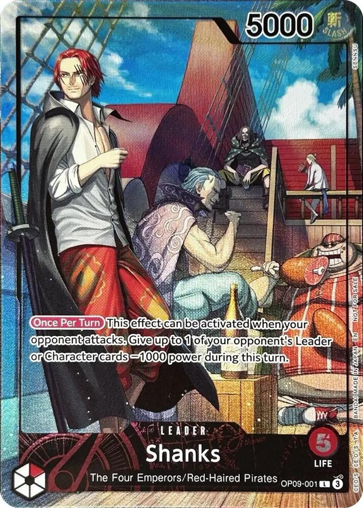 Shanks (2025 PSA Magazine Promo) (OP09-001) [One Piece Promotion Cards] | Jack's On Queen
