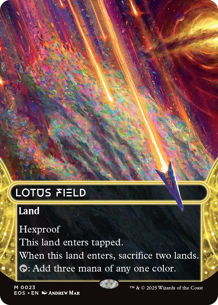 Lotus Field (0023) (Borderless) [Edge of Eternities: Stellar Sights] | Jack's On Queen