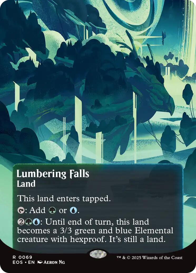 Lumbering Falls (0069) (Borderless) [Edge of Eternities: Stellar Sights] | Jack's On Queen