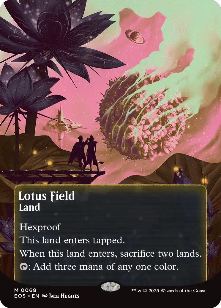 Lotus Field (0068) (Borderless) [Edge of Eternities: Stellar Sights] | Jack's On Queen