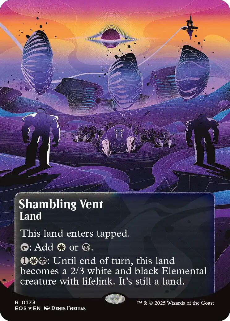 Shambling Vent (0173) (Borderless) (Galaxy Foil) [Edge of Eternities: Stellar Sights] | Jack's On Queen