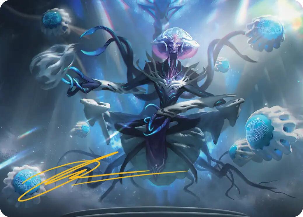 Mm'menon, the Right Hand Art Card (Gold-Stamped Signature) [Edge of Eternities Art Series] | Jack's On Queen